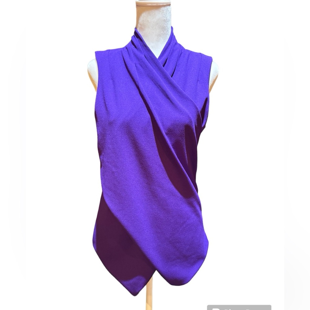 NWOT Lauren Ralph Lauren Women's Sleeveless Top Size S Purple - Picture 2 of 9